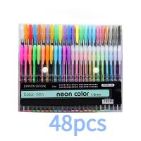 48 Colors Sketch Pen Marker Painting Drawing Stationery Color Brush Pen Kawaii Art Markers Stationery Crafts Brush Pens Set Gift Highlighters Markers