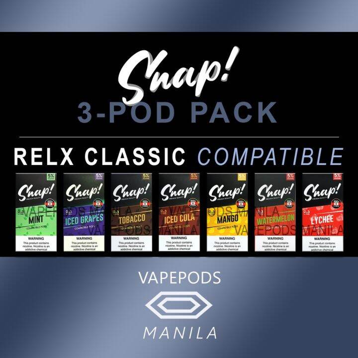 Snap! Pods 5 Classic & Veex Compatible 3 Snap pods in each pack Lazada PH