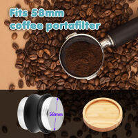 58Mm/51Mm 2-In-1ผู้จัดจำหน่ายกาแฟและแทมเปอร์,ที่วัดกาแฟหัวคู่ทำจากสเตนเลสสตีลพร้อมแทมเปอร์ที่ปรับความลึกได้