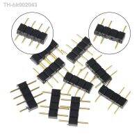 ☃ 10PCS LED Connector Adapter 3Pin 4Pin Needle Male Type Double Connector For RGB 3528 5050 Led Strip Light