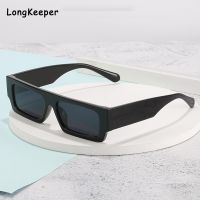 Small Rectangle Women Sun Glasses Brand Men UV Shades Retro Square Black Sunglasses 2021 Luxury Glasses White Decoration Eyewear