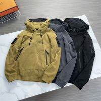 ✌Arcteryx เสื้อสเวตเตอร์มีฮู้ดสำหรับผู้ชาย,เสื้อสเวตเตอร์ผ้าฟลีซทรงหลวมกีฬาฤดูใบไม้ร่วงและฤดูหนาวกลางแจ้งมีสียอดนิยม