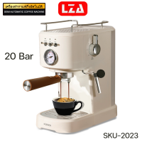 LZAเครื่องชงกาแฟกึ่งอัตโนมัติ รุ่น 2023-CONKA 2in1สามารถตีฟองนมได้ ปั๊มแรงดันอิตาลี 20 Bar มีที่ว่างแก้วกาแฟ รับประกันสินค้า 1 ปี.