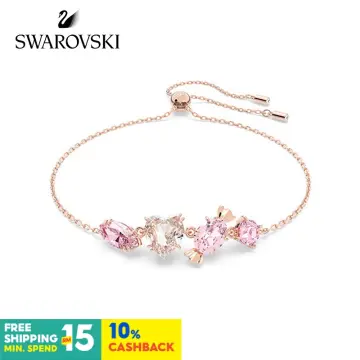 5466883 Swarovski Vintage Bracelet, Pink, Rose gold plating