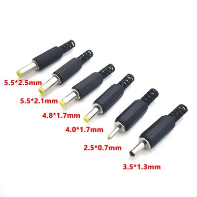 【cw】 2.5x0.7mm 3.5x1.3mm 4.0x1.7mm 4.8x1.7mm 5.5x2.1mm 5.5x2.5mm Male DC Power Plug Socket Connector Right Angle L TYPE Jack Adaptor