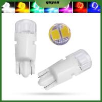 QUYAN 10pcs สากลสากลสากล ไฟแดชบอร์ด LED T10 12V ค่ะ หลอดไฟแสดงสถานะ อุปกรณ์เสริมเสริม ทนทานต่อการใช้งาน หลอดไฟเครื่องมือรถ