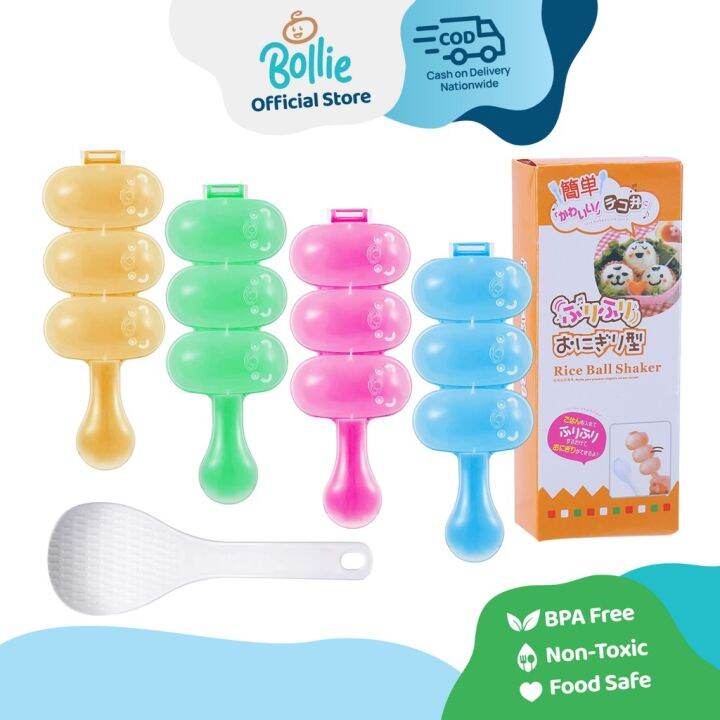 Bollie Baby Rice Ball Maker Shaker with Mini Rice Paddle Lazada PH