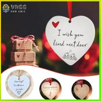 VHGG Craft Heart Hanging Decoration Acrylic Heart Shape Christmas Tree Decoration Fun Home Pendant Christmas