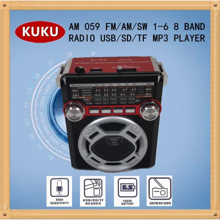 bluetooth speaker sale AM059 FMAMSW16 8 BAND RADIO USBSDTF MP3 PLAYER