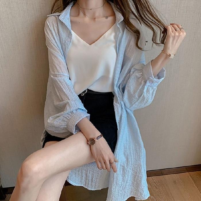 eimi-สินค้าพร้อมส่งเสื้อคลุมกันแดดตัวยาว-เสื้อคลุมแฟชั่นเกาหลี-เสื้อคลุมผู้หญิง-เบาบาง-สวมใส่สบาย-wa041-179