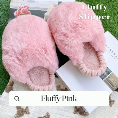 Mollis Fluffy Pink Slipper | รองเท้าใส่ในบ้าน รุ่นขนนุ่มสีชมพู