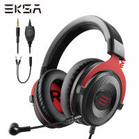 EKSA Wired Headphones E900 Stereo Gaming Headset Gamer PC 3.5mm gaming headphones With Noise Cancelling Microphone For PS4 Xbox