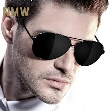 POLICE Retro Sunglasses Men Fashion Classic Brand glasses Lenses