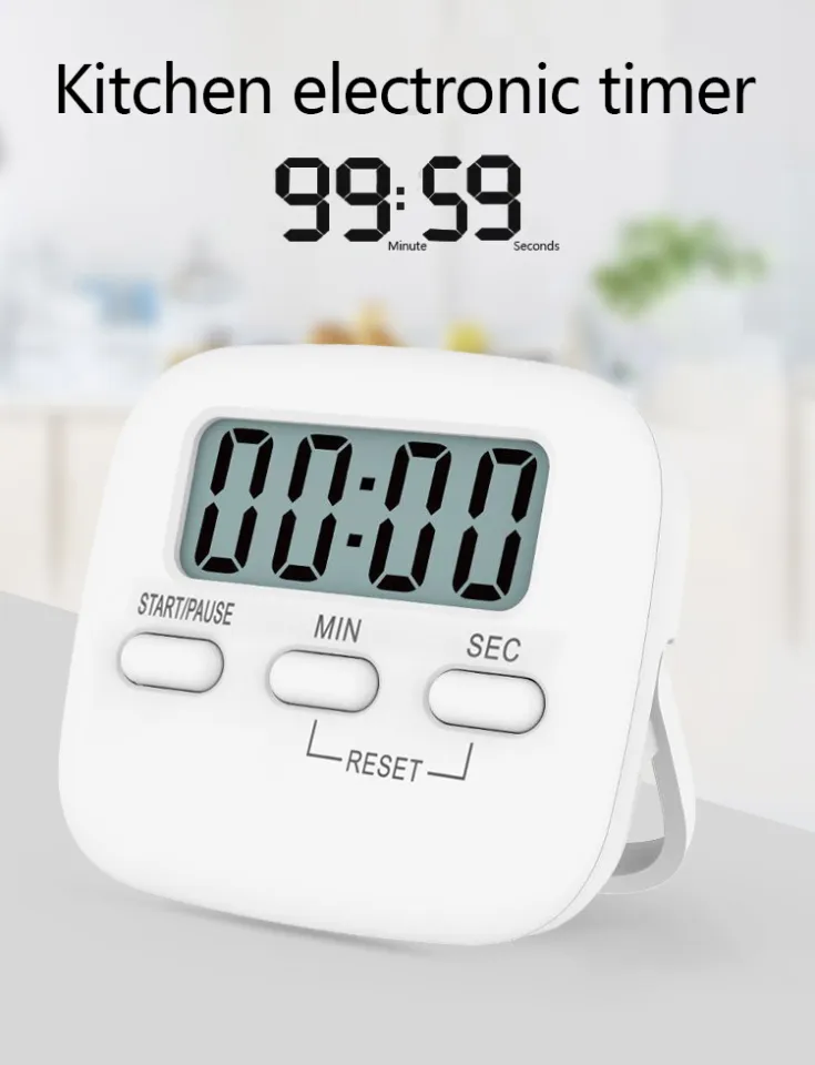 Wrenwane Digital Kitchen Timer Big Digits Loud Alarm Magnetic Backing Stand  for sale online