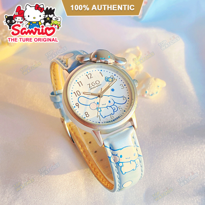 100% แท้ Sanrio นาฬิกาสำหรับสาวแฟชั่นนาฬิกากันน้ำ Cinnamoroll นาฬิกาควอตซ์ Clear Luminous Scratch Resistant นาฬิกาข้อมือน่ารักนาฬิกาเด็กสำหรับชาย273