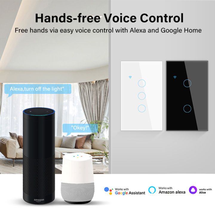 tuya-smart-life-home-house-wifi-สวิตช์ผนังระยะไกลไร้สาย-us-voice-control-touch-sensor-สวิตช์ไฟ-led-alexa-home