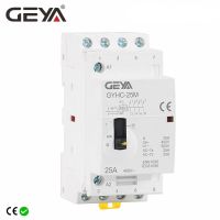 Gratis Ongkir GEYA GYHC 4P 25A 4NO หรือ2NO2NC 220V/230V 50/60HZ ราง Din บ้าน AC แบบแยกส่วน