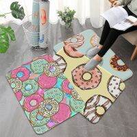 【CC】✣▪✠  Cartoon Donuts Printed Floor Non-Slip Room Doormat Rug