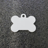 Double Sides Can Be Printing DIY Sublimation Tag Accessories Address Tags For Dogs Heat Transfer Metal Blank Id Collar Tag