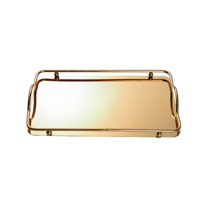 nordic-style-rectangular-stainless-steel-mirror-tray-with-handles-coffee-bar-food-serving-trays-teapot-cup-dessert-plate