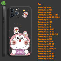 เคสการ์ตูนโดราเอมอนน่ารัก TPU ป้องกันการตกสำหรับ Samsung A02 A02S A03 A03S A04 M04 A22 A10 A10S A11 A12 A20 A14 A32 A20S A33 A21S A22 A13