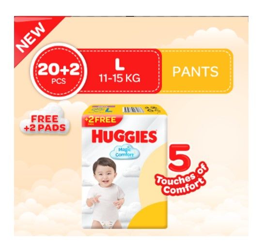 Huggies Magic Comfort Pants Large - 22 pcs | Lazada PH