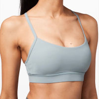 Classic y Fitness Bra Spaghetti Strap Open Back Butter Soft Women Gym Crop Yoga Vest Shockproof With Removable Chest Pad