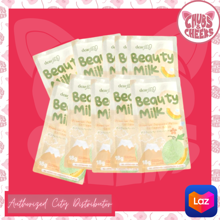 Chubs&Cheeks Dear Face Beauty Milk Collagen Drink (Melon Flavor) - 1 ...