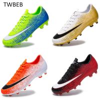 Men Boys Kids Soccer Shoes Football Boots TF Hard Court Trainers Sneakers AG Grass Training Sport Footwear Size 35-44