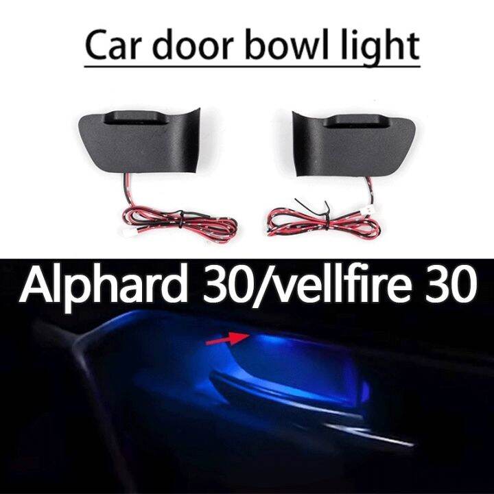 ZR For 2pcs alphard 30/ vellfire 30 (20152022) Car door bowl lamp