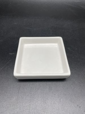 4 Pieces/ 4 ชิ้น - HPD0961-0325 ถ้วยใส่ขนม/น้ำจิ้ม Square Folded Edge Bento Dish 8.2x8.2xH2cm