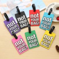 【DT】 hot  Novelty Strong Luggage Tag PVC Silicone Letter Suitcase Name Address ID Tag Holiday Travel Handbag Label Suitcase Accessories