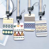 【CW】❉☾๑  Student Badge Card Cover with Neck Men Bus Credit ID Holder Lanyard