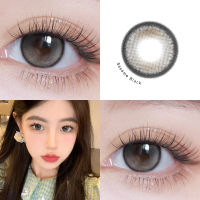 MIDROO ส่งไวจากไทย MD คอนแทคเลนส์ 1 คู่ Sesame Black ลายฮิต สายตาปกติ บิ๊กอาย สุดฮิต contact lenses 1คู่-14.5mm