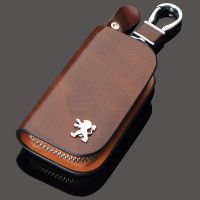 Angel 1pc Genuine LeatherCar Key Cover Holder Key Wallet Car Key Case for Peugeot 307 206 308 407 207 406 208 3008 2008 508 408 301 306 106 405