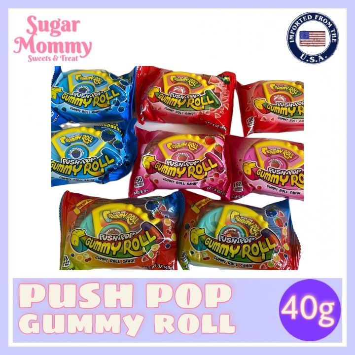 Push Pop Gummy Roll Candy 1.4 oz / 40 g Lazada PH