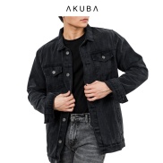 Áo Khoác Jeans nam form slimfit AKUBA phong cách Hàn Quốc 01D0216