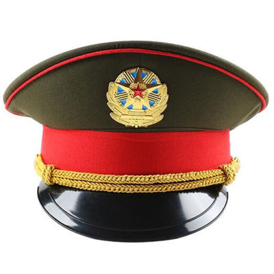 Fashion Red Performance Green Military Hat Spring Army White Captain Caps Band Show For Adult Cosplay