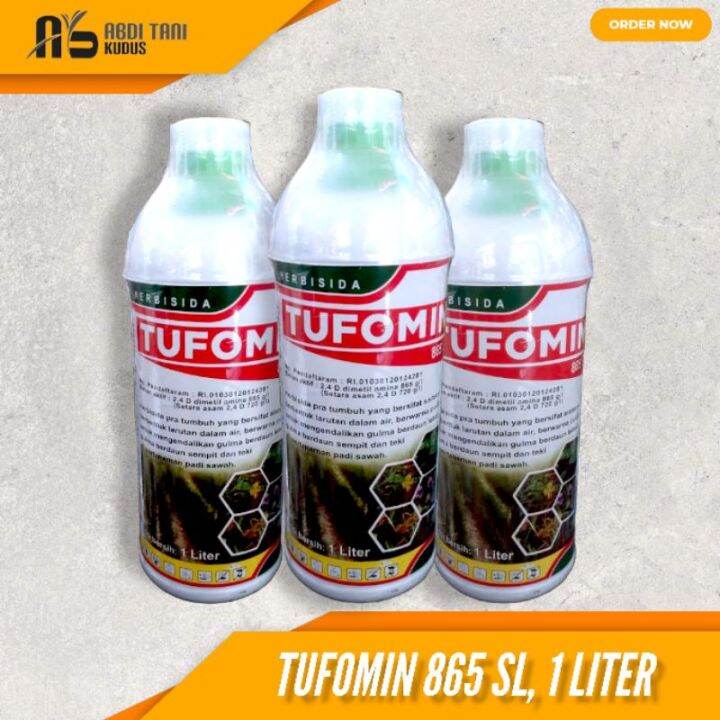 Herbisida Tufomin 865 Sl 1 Liter Pengendali Rumput Berdaun Lebar