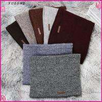 XUESHE Winter Windproof Double-layer Collar Scarf Cotton Neck Warmer Thick Warm Knitted Scarf Plus Velvet