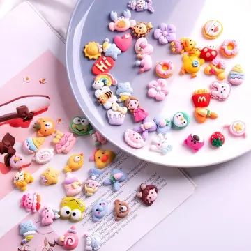 4pcs 3D Cartoon Kawaii Charms