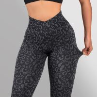 【VV】 Seamless Waist Leggings Pants Leopard Gym TightsPush Up Workout Sportswear Female