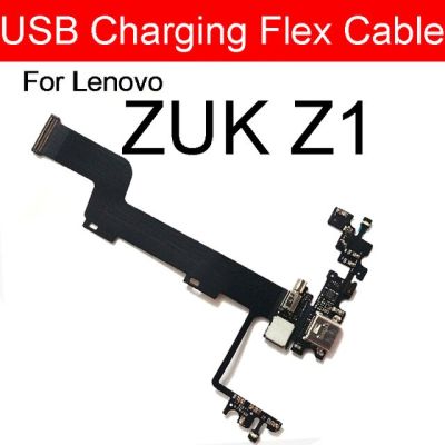 แจ็คชาร์จ Usb สายแผงวงจรเคเบิลแบบยืดหยุ่นแบบมีพอร์ตหูฟังสำหรับ Lenovo Zuk Z1แท่นชาร์จไมโครโฟนอะไหล่สายเคเบิลแบบงอ