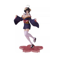 Original Taito Coreful Overlord 18ซม. Albedo กับ Sakura Kimono Action Figure Collection ตุ๊กตาตุ๊กตาของเล่นของขวัญ Girls888