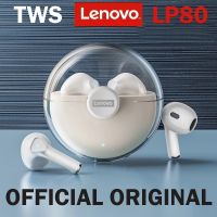 ต้นฉบับใหม่ Lenovo LP80 TWS บลูทูธ5.0หูฟัง9D เสียงไฮไฟมินิไร้สายหูฟังพร้อมไมโครโฟน