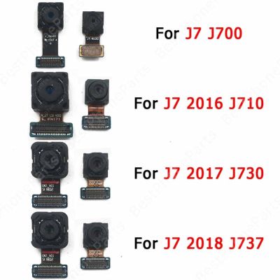 กล้องหน้าหลังแบบดั้งเดิมสำหรับ Galaxy J7 2018 2016 2017 J700 J710 J730 J737โมดูลกล้องเซลฟี่ด้านหลังด้านหน้าด้านหลัง