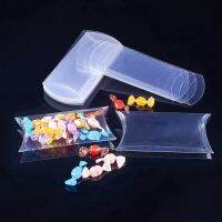 Benecreat 30Pcs ~ 100PCS 14x6.4x2.45cm PVC Plastic Pillow es For Gift Candy Transparent Packing Clear