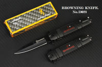 มีดพับ BROWNING Stainless Steel รุ่น D028 ใบมีดปลายแหลมรมดำ