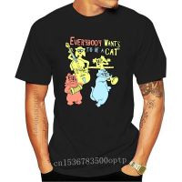 สำหรับบุรุษแบบใหม่ ARISTOCATS EVERYBODY WANTS TO BE A CAT ที่ได้รับอนุญาตอย่างเป็นทางการ T เสื้อ