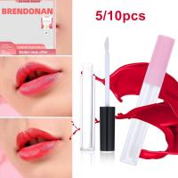 BRENDONAN 5/10 Pcs 3ml มีประโยชน์ ขนาดเล็ก เครื่องสำอางทำเอง ขวดรีฟิล ขวดลิปสติกแบบน้ำ หลอดลิปกลอสพร้อมแปรง คอนเทนเนอร์